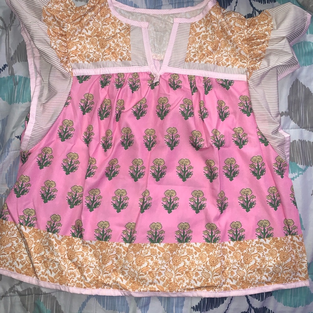 Floral Pink Kids Top